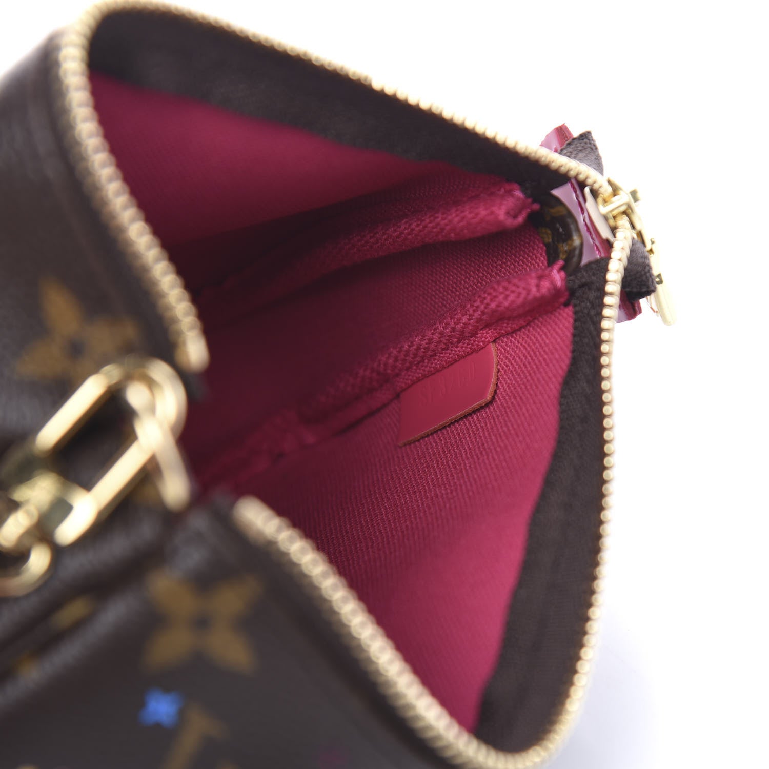 Louis Vuitton Monogram 2020 Christmas Animation Roller Coaster Mini Pochette Accessories Pivoine 6 of 7