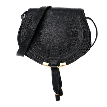 Chloe Calfskin Mini Marcie Round Crossbody Bag Black 1 of 10