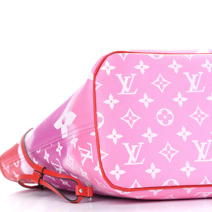 Louis Vuitton Monogram Escale Neverfull MM Rouge 8 of 9