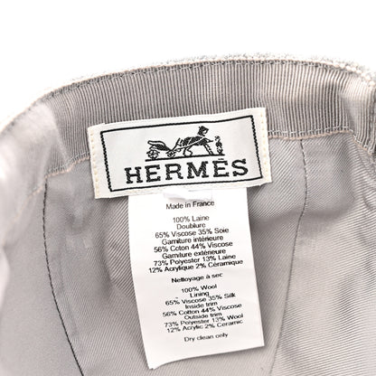 Hermes Wool Davis Varsity Hat 58 Gris Clair 8 of 11