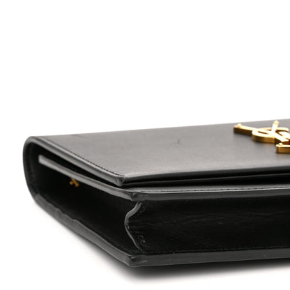 Saint Laurent Smooth Calfskin Classic Monogram Kate Tassel Chain Wallet Black 8 of 10