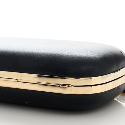 Alexander McQueen Lambskin Knuckle Box Chain Link Clutch Black 10 of 10