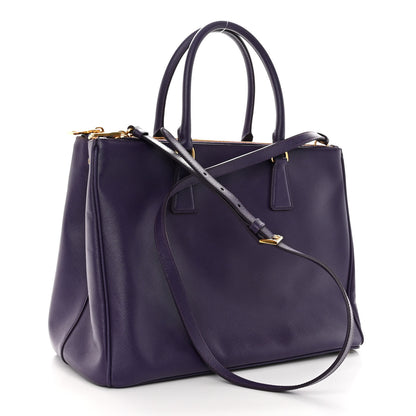 Prada Saffiano Lux Large Galleria Double Zip Tote Uva 3 of 16