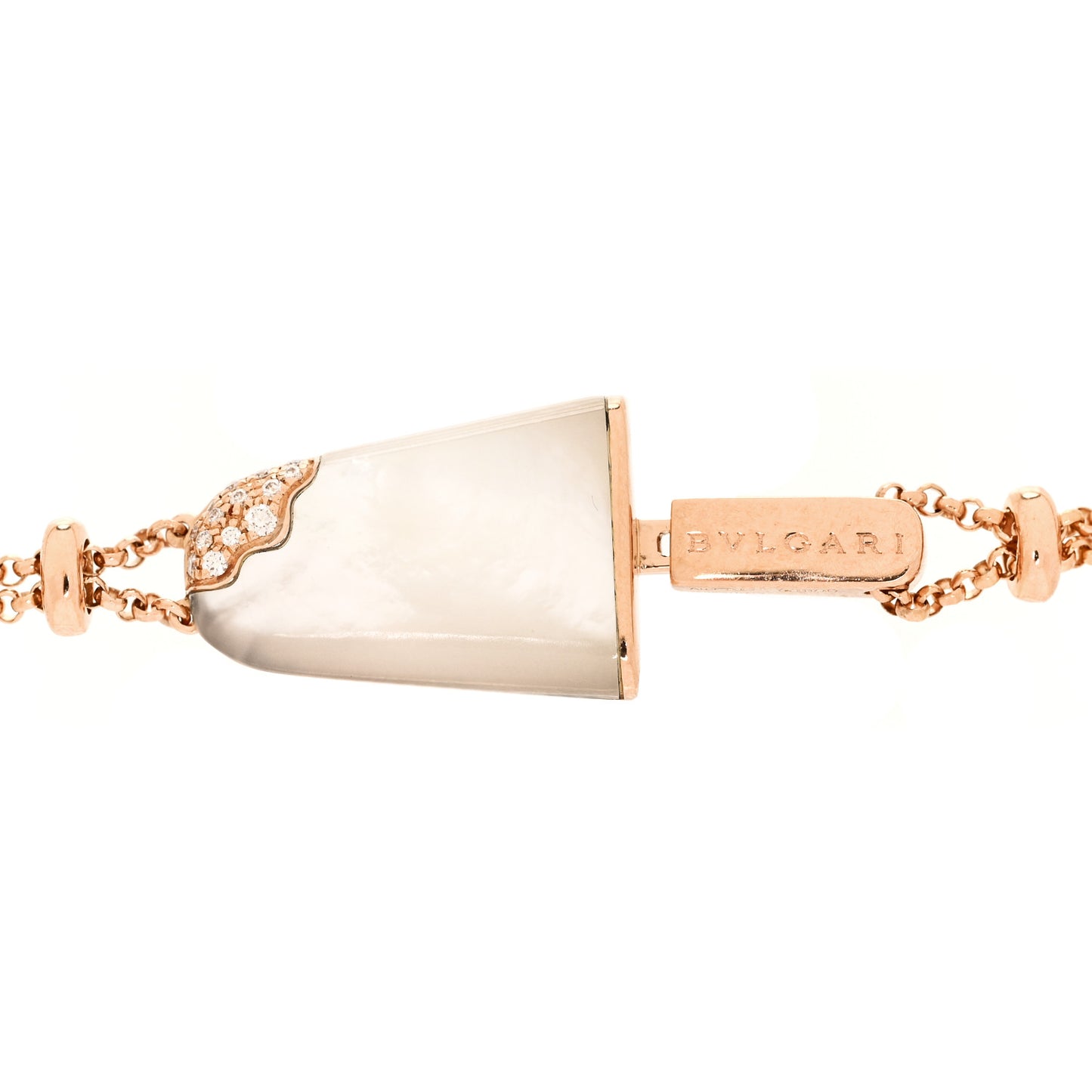 18K Rose Gold Mother of Pearl Diamond Gelati Bracelet SM
