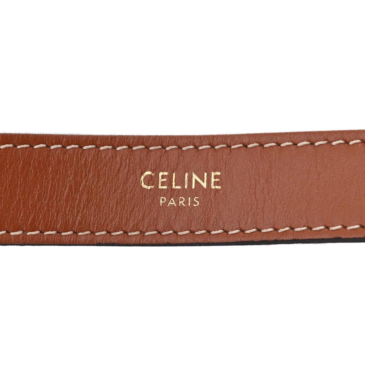 Celine Triomphe Canvas Calfskin Ava Shoulder Bag Tan 6 of 13