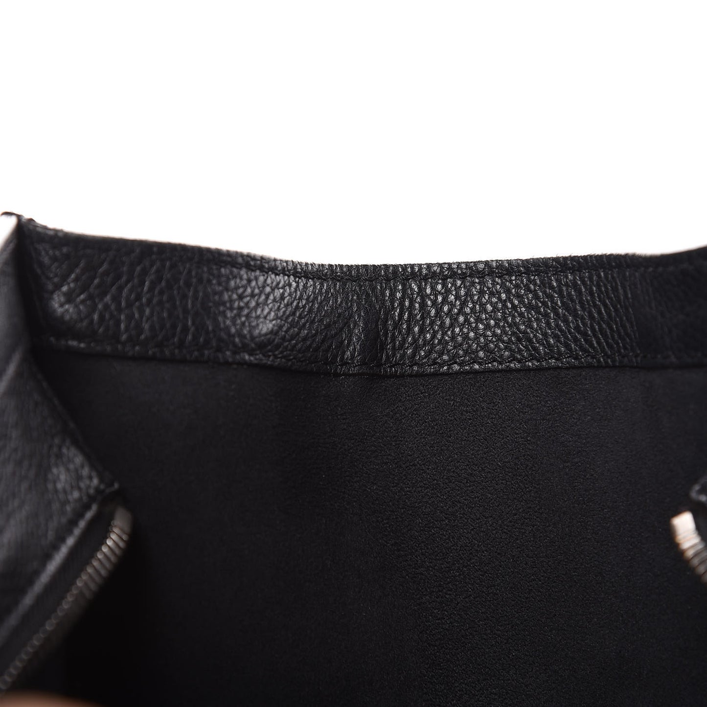 Drummed Calfskin Micro Luggage Black