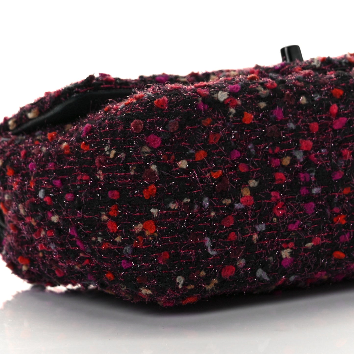 Tweed Quilted Mini Rectangular Flap Pink Multicolor