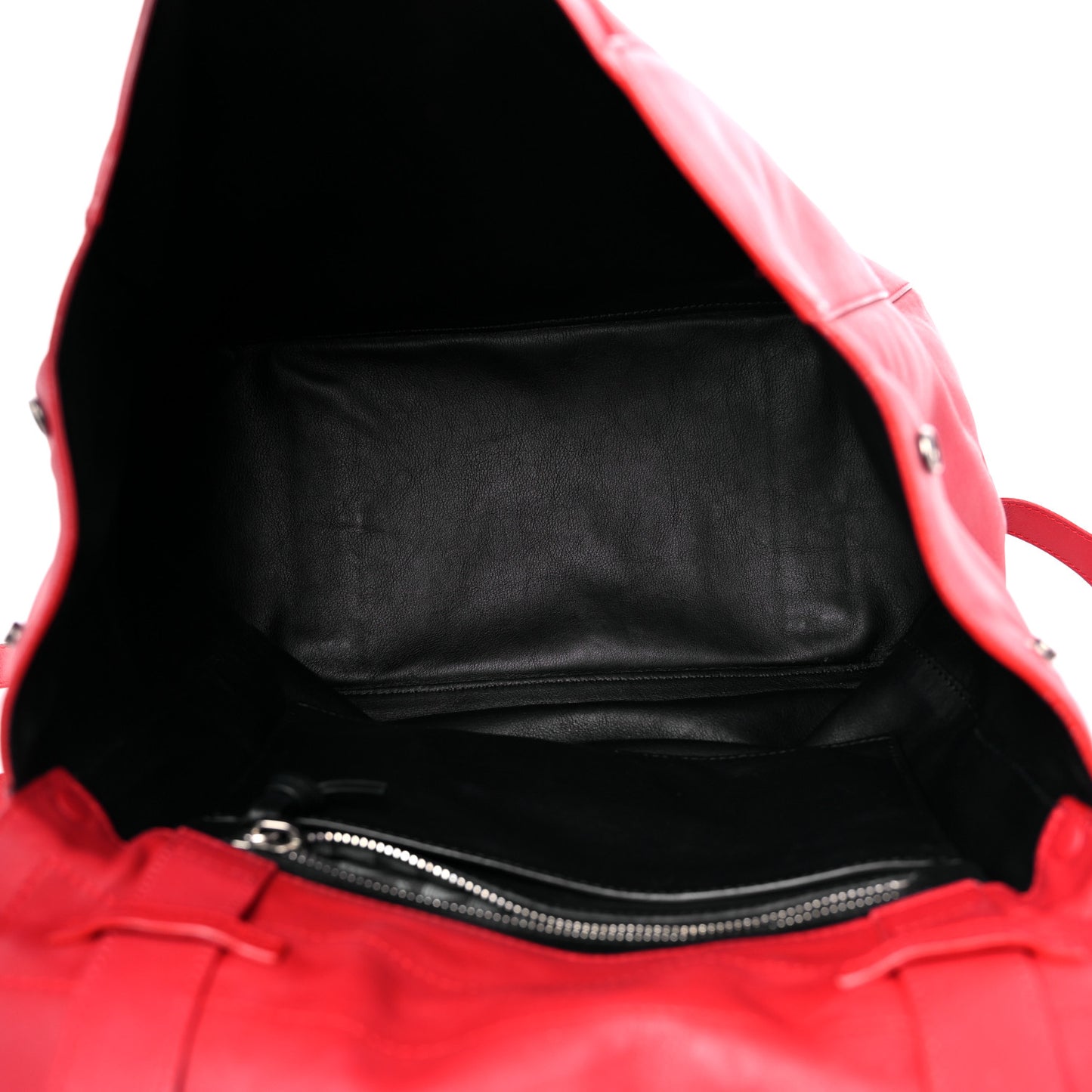 Calfskin Large PS Courier Backpack Red