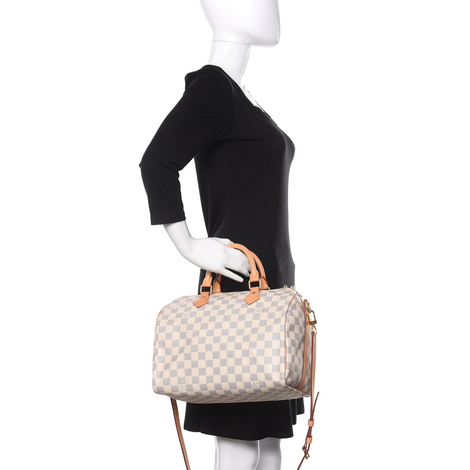 Louis Vuitton Damier Azur Speedy Bandouliere 30 3 of 11