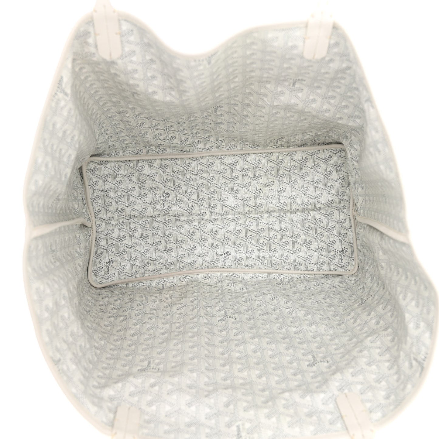 Goyardine Reversible Anjou GM White