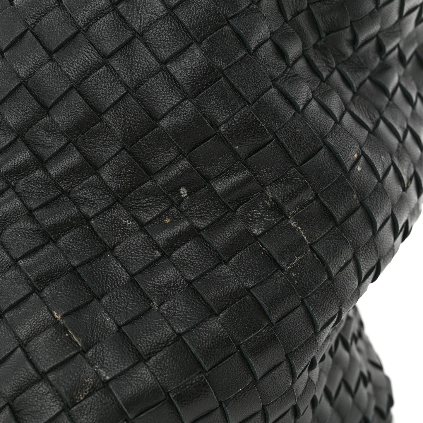 Nappa Intrecciato Ayers Brick Tote Black