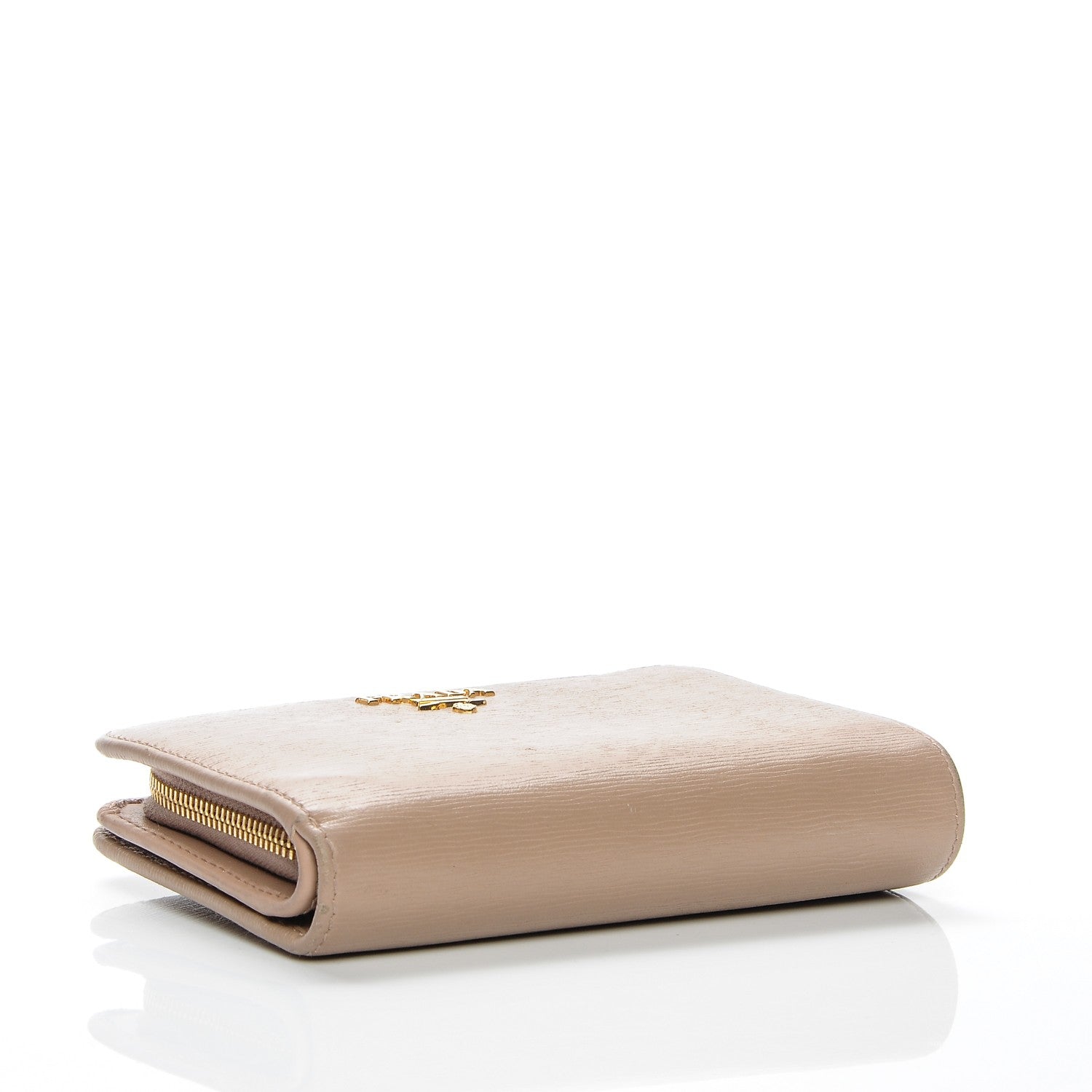Prada Vitello Move Metal Zip Around Wallet Cammeo 4 of 8