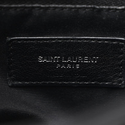 Saint Laurent Calfskin Y Quilted Monogram Small Loulou Backpack Black 6 of 10