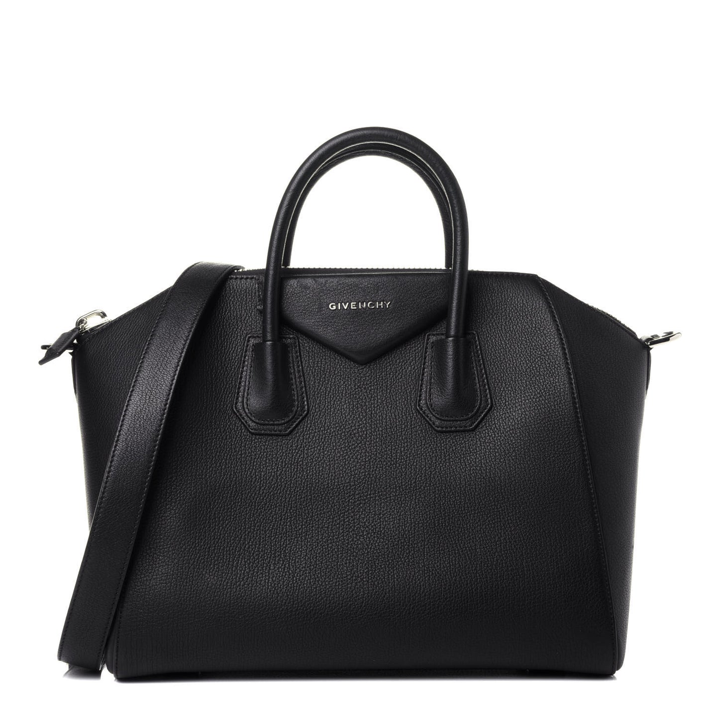 Sugar Goatskin Medium Antigona Black