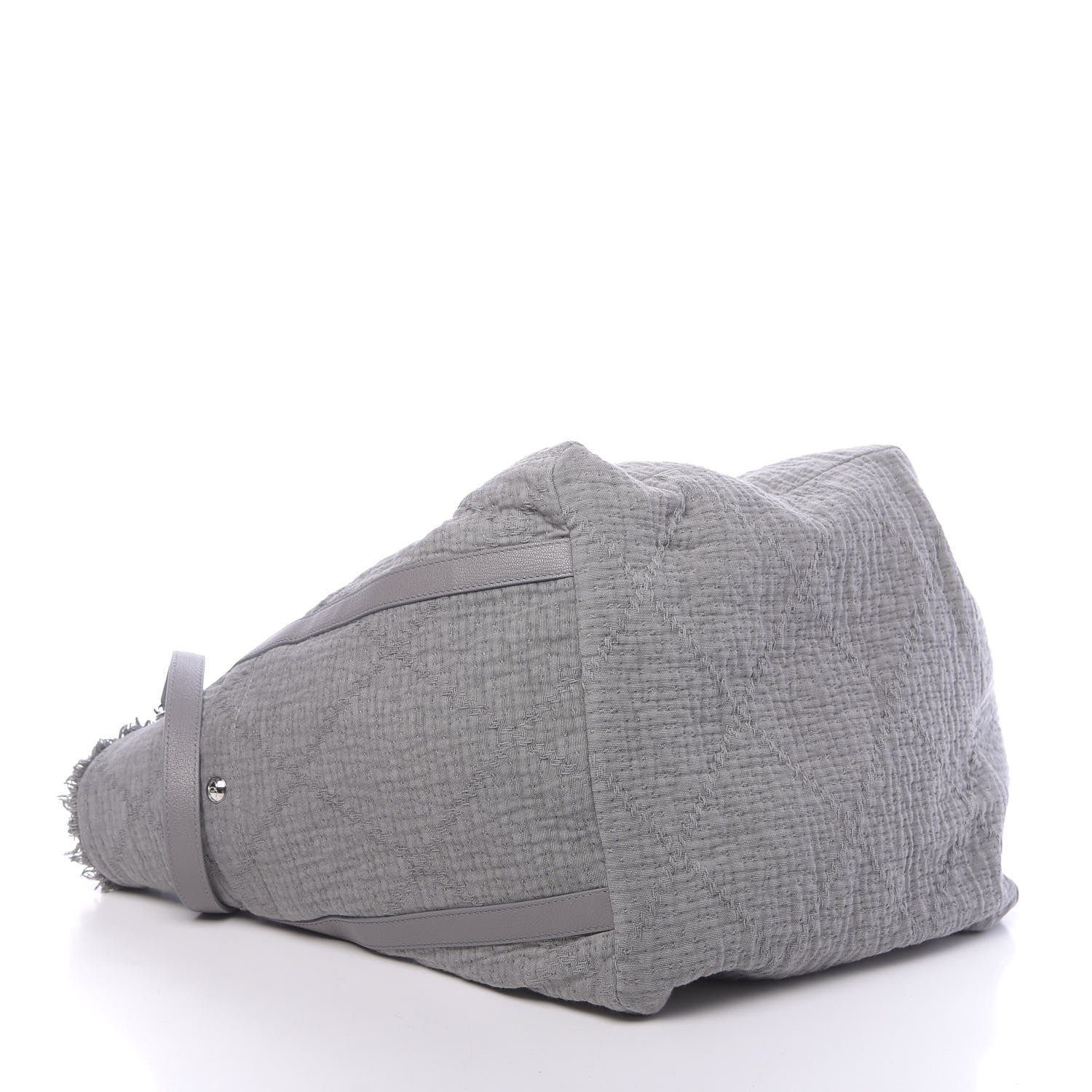 Chanel Canvas Small Double Face Tote Gray 4 of 10