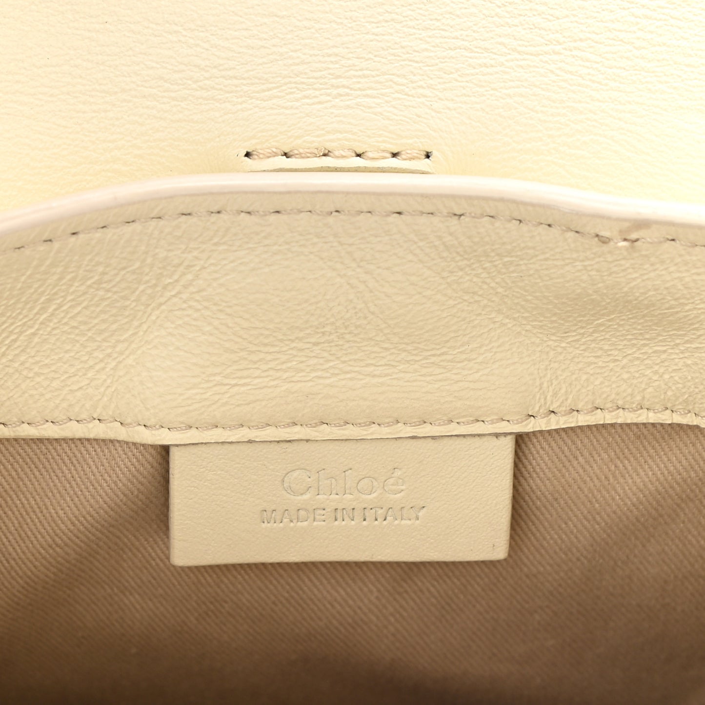 Calfskin Quilted Mini Faye Backpack Natural White