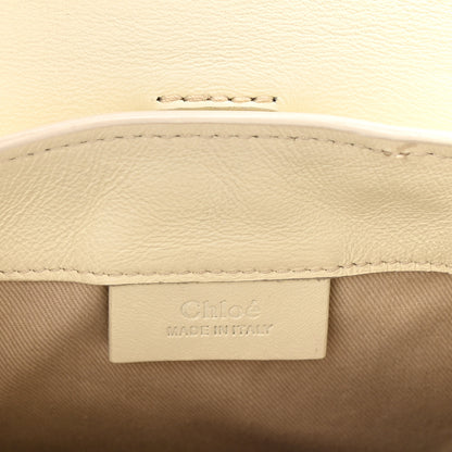 Chloe Calfskin Quilted Mini Faye Backpack Natural White 6 of 12