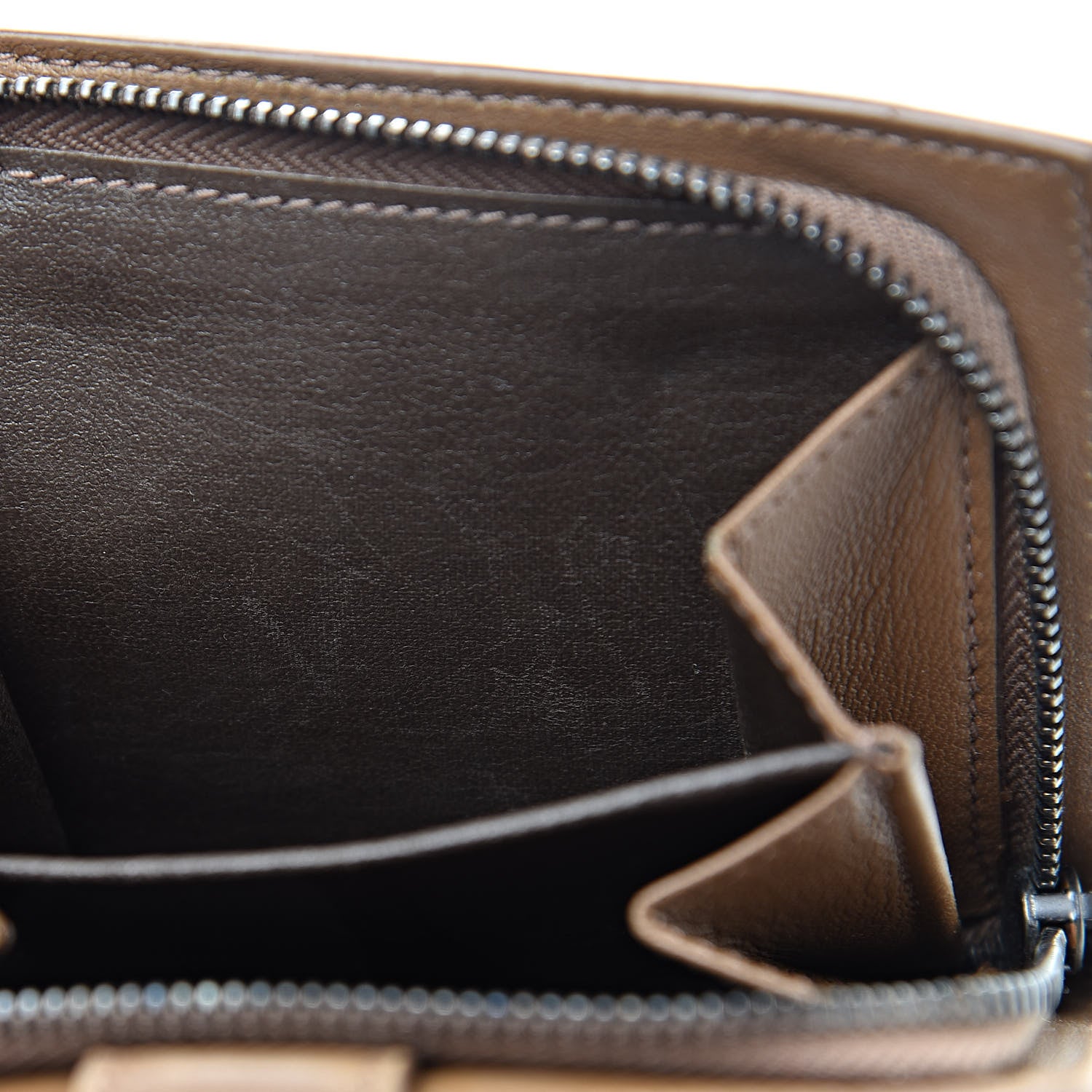 Bottega Veneta Nappa Intrecciato French Compact Wallet Maple 9 of 14