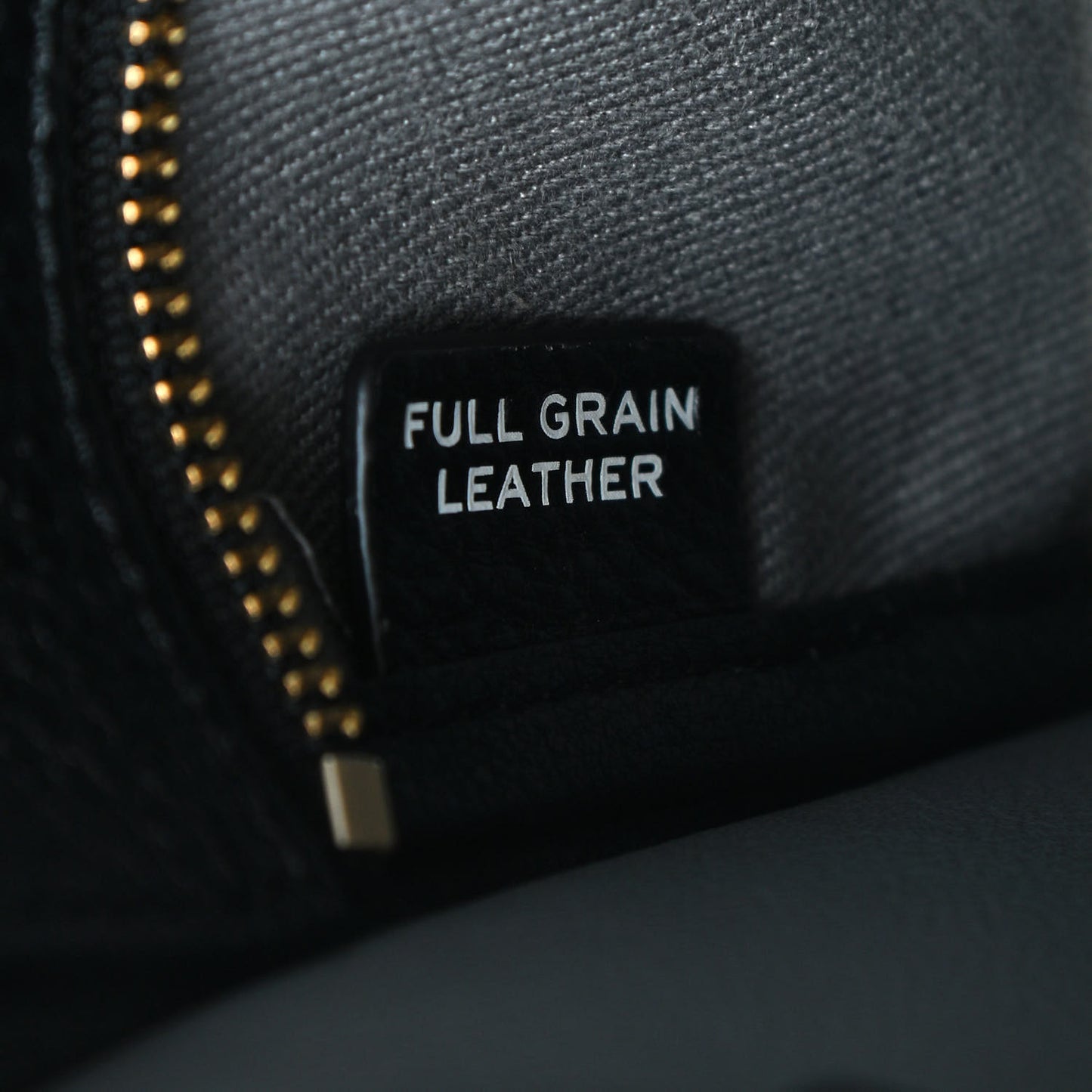 Grained Calfskin Small The Tote Bag Black