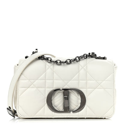 Christian Dior Lambskin Macrocannage Small Dior Caro Bag Ivory 1 of 11