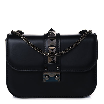 Valentino Garavani Vitello Small Glam Lock Rockstud Flap Black 1 of 10