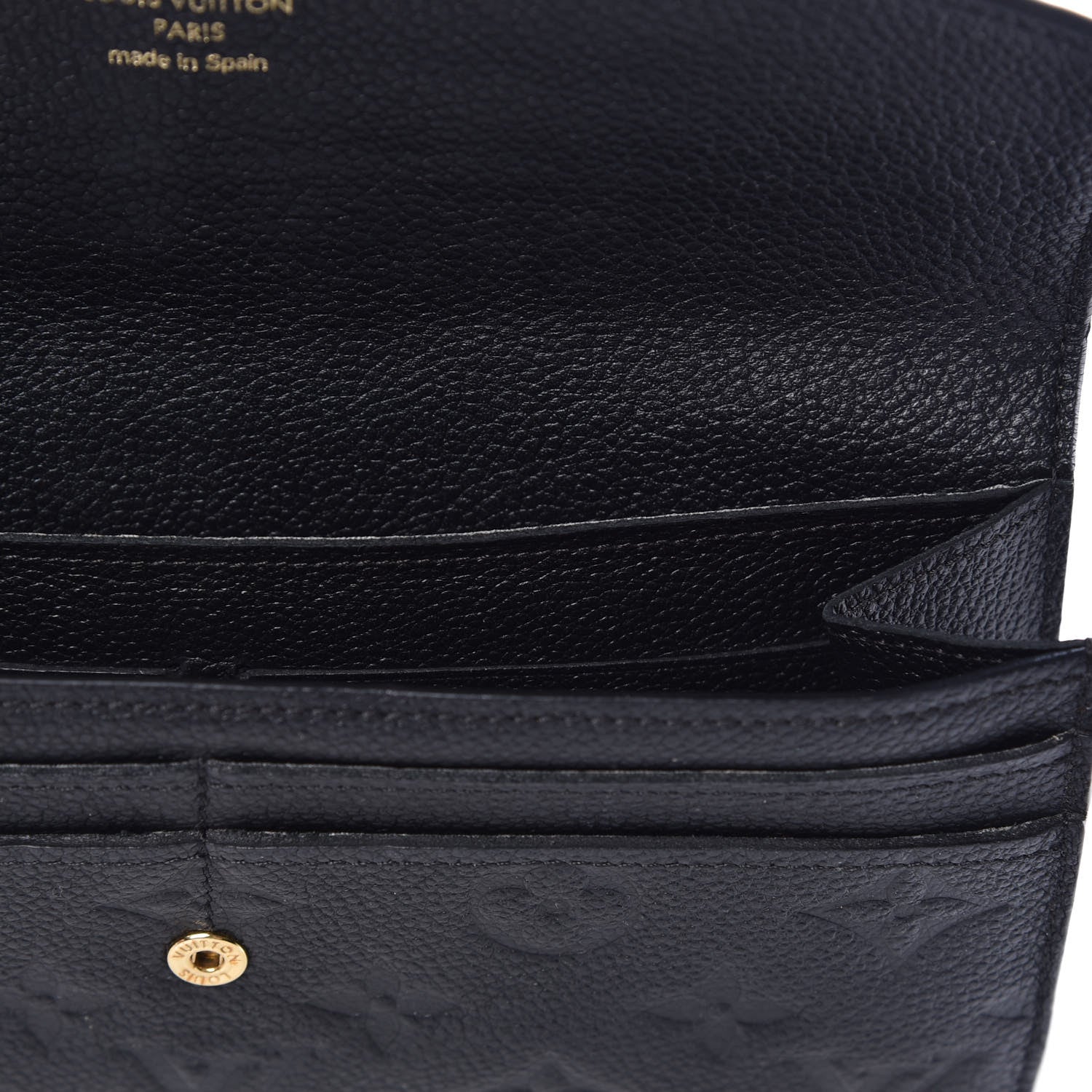 Louis Vuitton Empreinte Curieuse Wallet Black 9 of 15