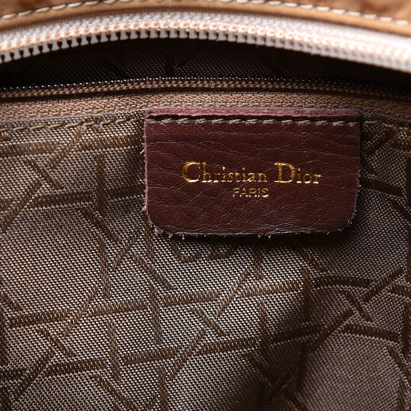 Nylon Cannage Large Lady Dior Beige