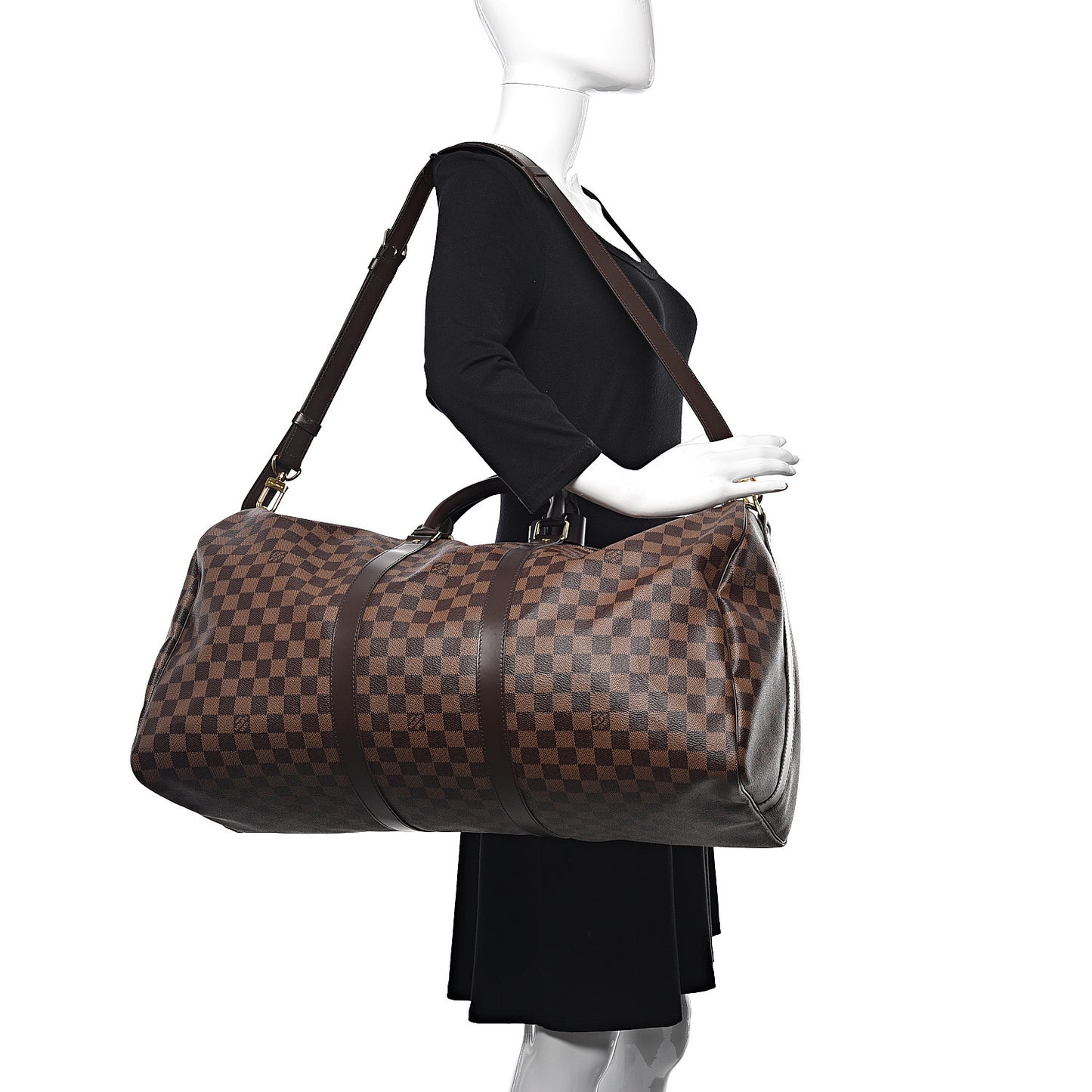 Damier Ebene Keepall Bandouliere 55