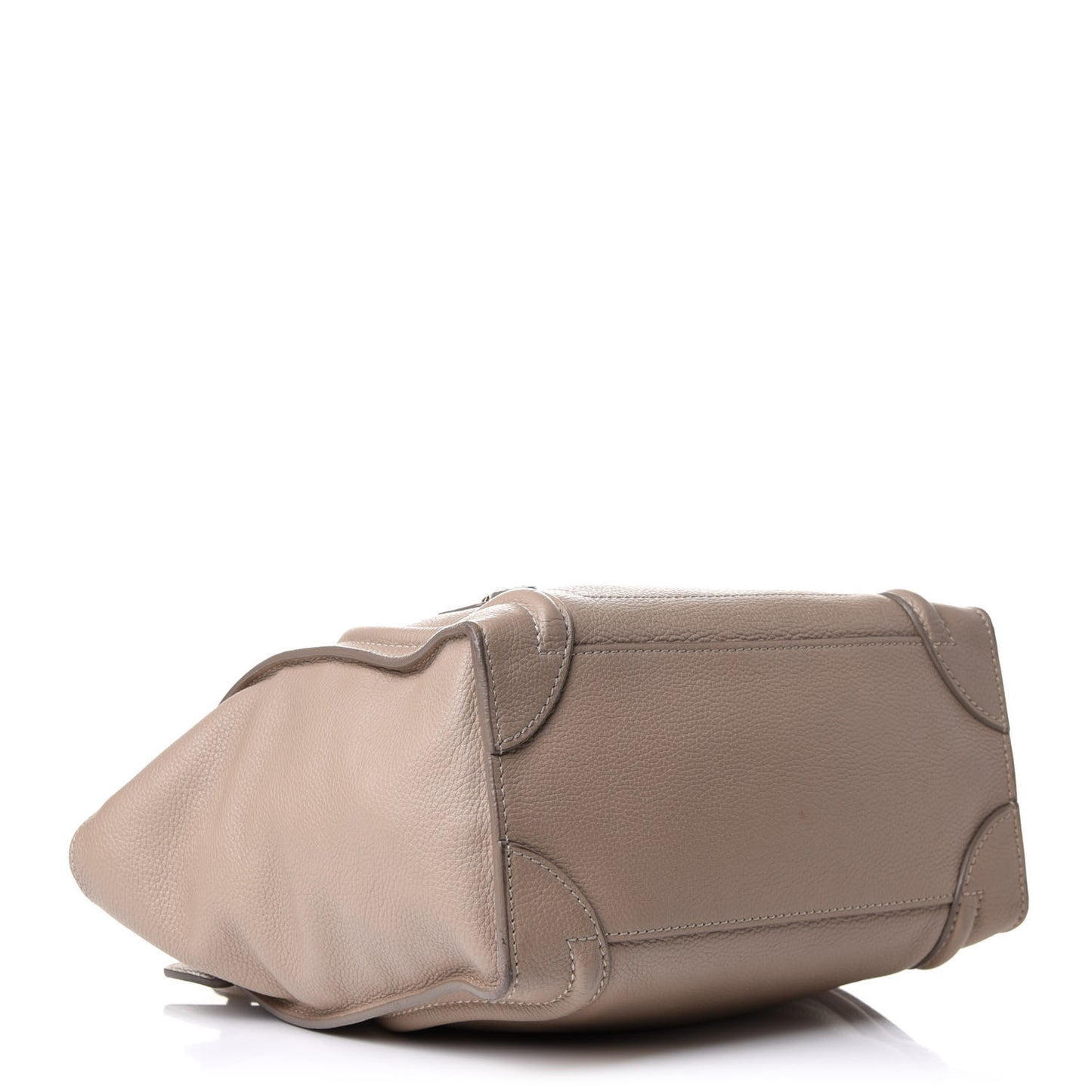 Drummed Calfskin Micro Luggage Souris