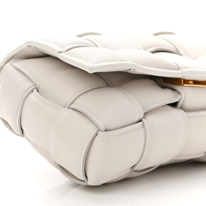 Bottega Veneta Nappa Maxi Intreccio Small Padded Cassette Crossbody Bag White 6 of 7