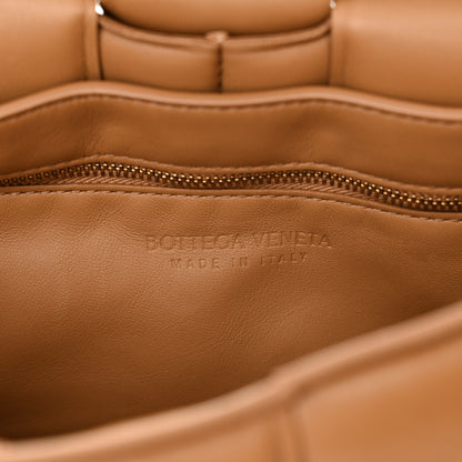Bottega Veneta Lambskin Maxi Intreccio Padded Chain Cassette Crossbody Bag Caramel 6 of 11