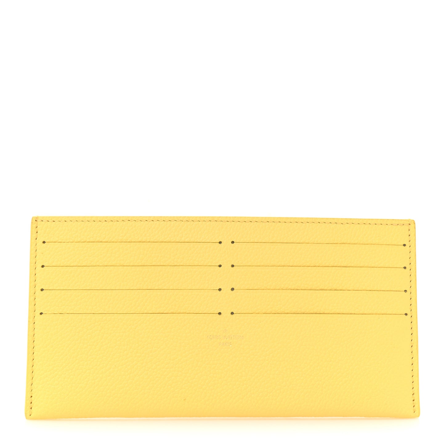 Calfskin Felicie Card Holder Insert Yellow