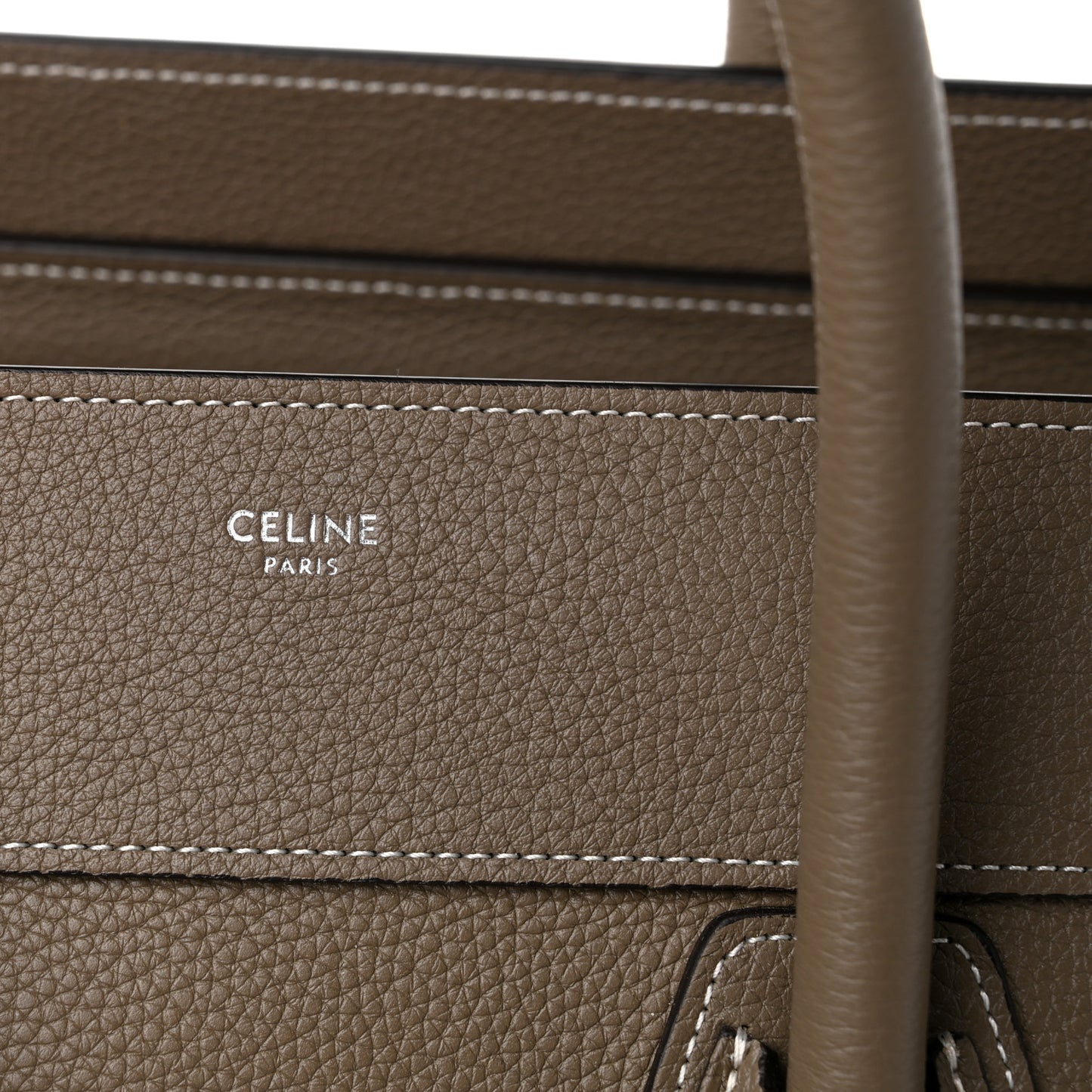 Drummed Calfskin Mini Luggage Souris