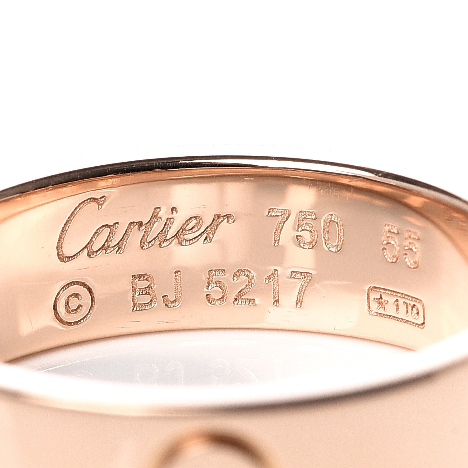 Cartier 18K Pink Gold 5.5mm LOVE Ring 55 7.25 4 of 4