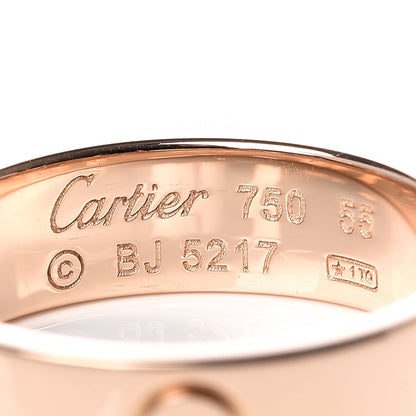 Cartier 18K Pink Gold 5.5mm LOVE Ring 55 7.25 4 of 4