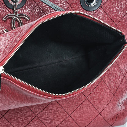 Chanel Grained Calfskin Shopping Fever Tote Red 7 of 11