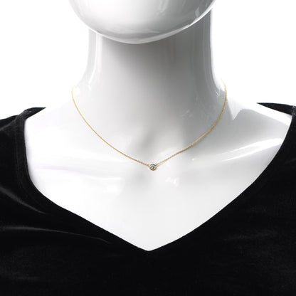 Tiffany 18K Yellow Gold Diamond .22ct Elsa Peretti Diamonds by the Yard Pendant Necklace 2 of 6