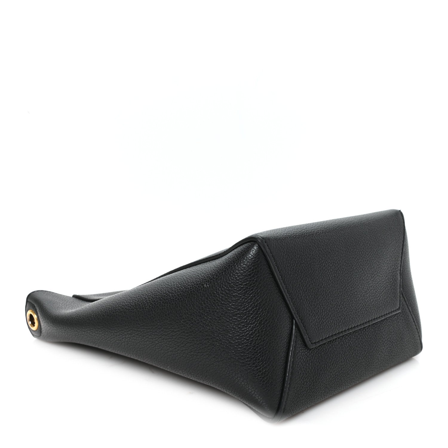 Celine Soft Grained Calfskin Small Sangle Bucket Bag Black 4 of 10