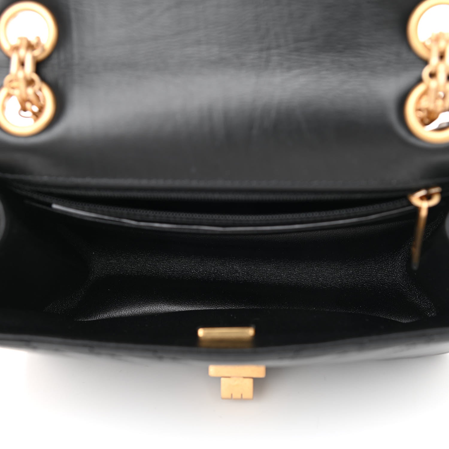 Chanel Aged Calfskin Chevron Quilted 2.55 Reissue Mini Flap Black 5 of 11
