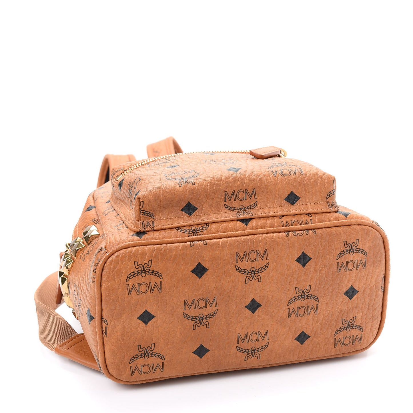 Visetos Side Stud Mini Stark Backpack Cognac
