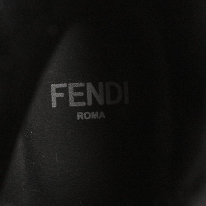 Fendi Vitello FF Embossed Biker Boots 40 Black 7 of 7