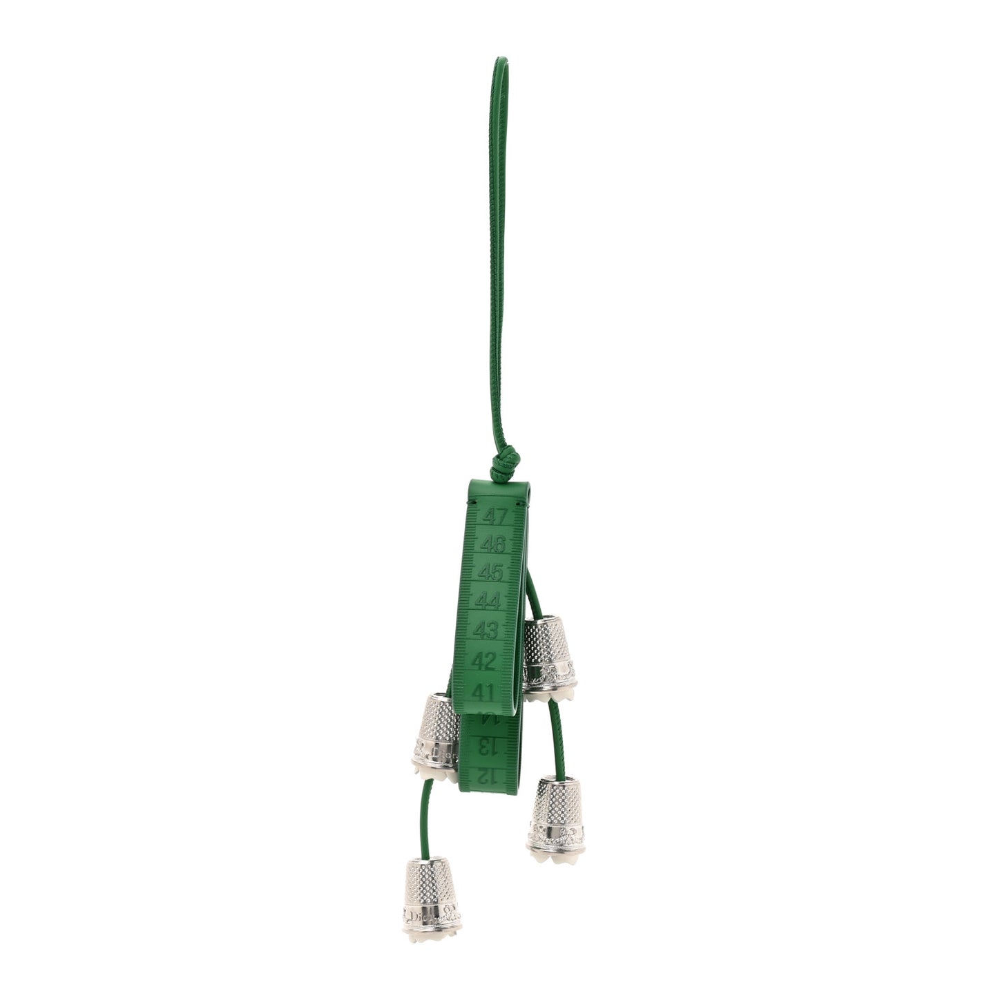 Smooth Calfskin Metal Lily Of The Valley Bag Charm Bright Green