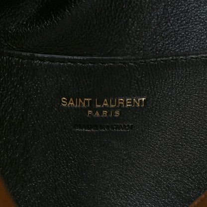 Saint Laurent Suede Large Cassandre Pouch On Chain Caramel Cognac 6 of 9