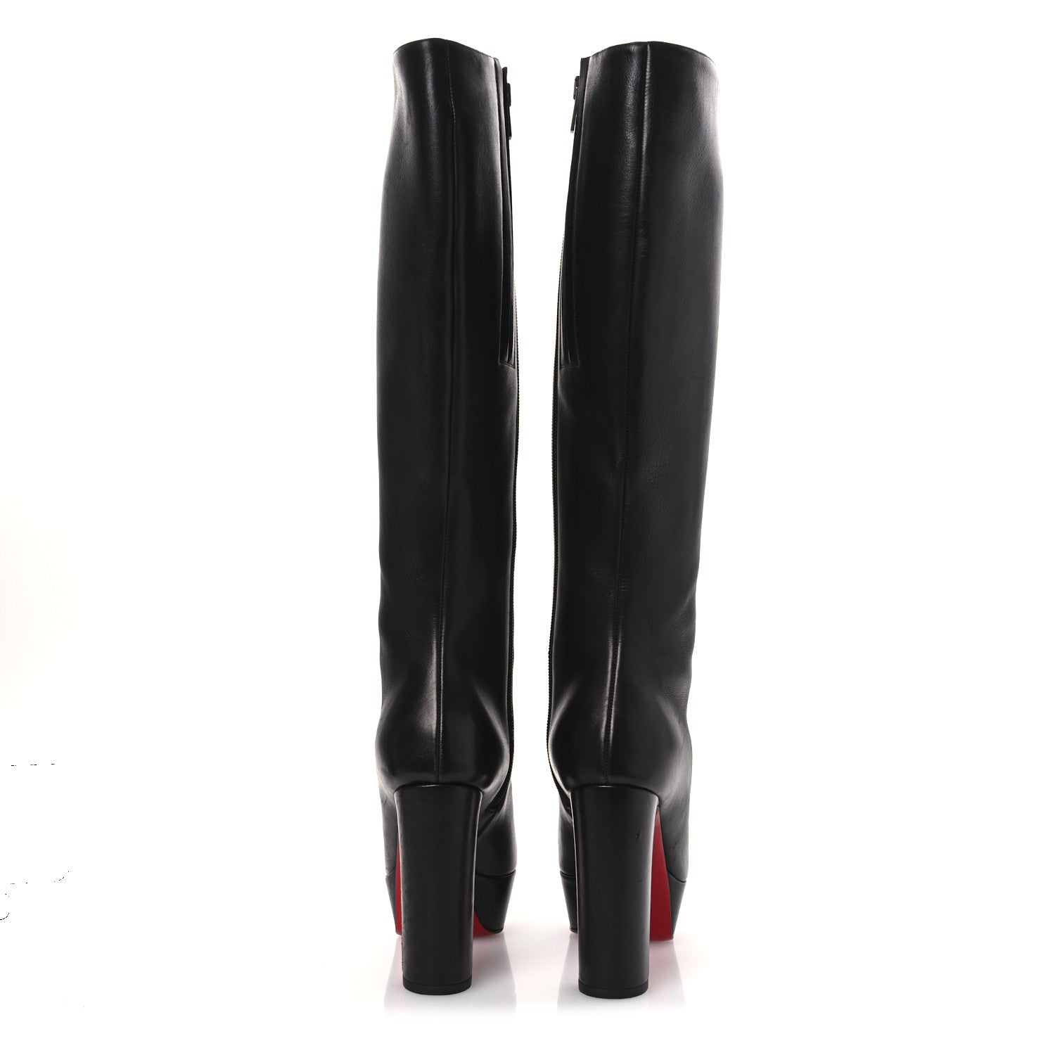 Christian Louboutin Calfskin Bibi Botta 120 Knee High Boots 36 Black 6 of 16