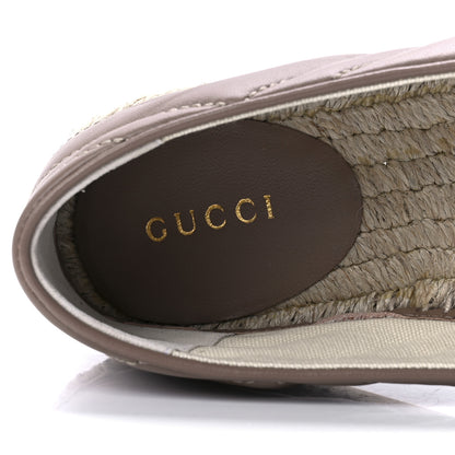 Gucci Nappa Matelasse GG Marmont Espadrilles 37 Porcelain Rose 7 of 8