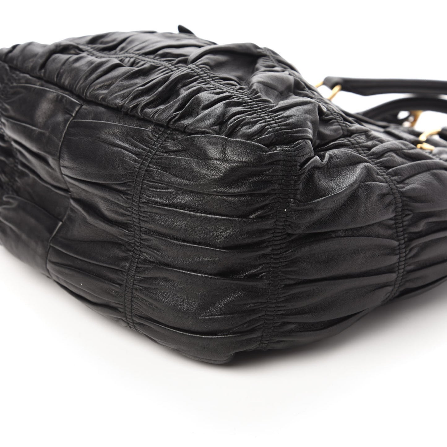 Nappa Gaufre Tote Black