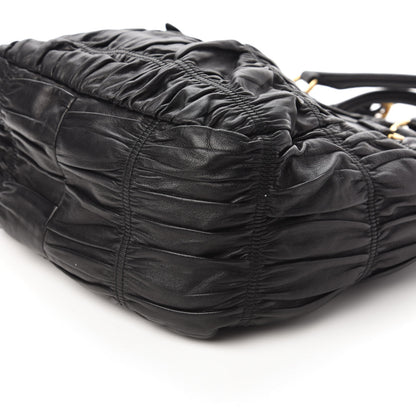 Prada Nappa Gaufre Tote Black 7 of 9