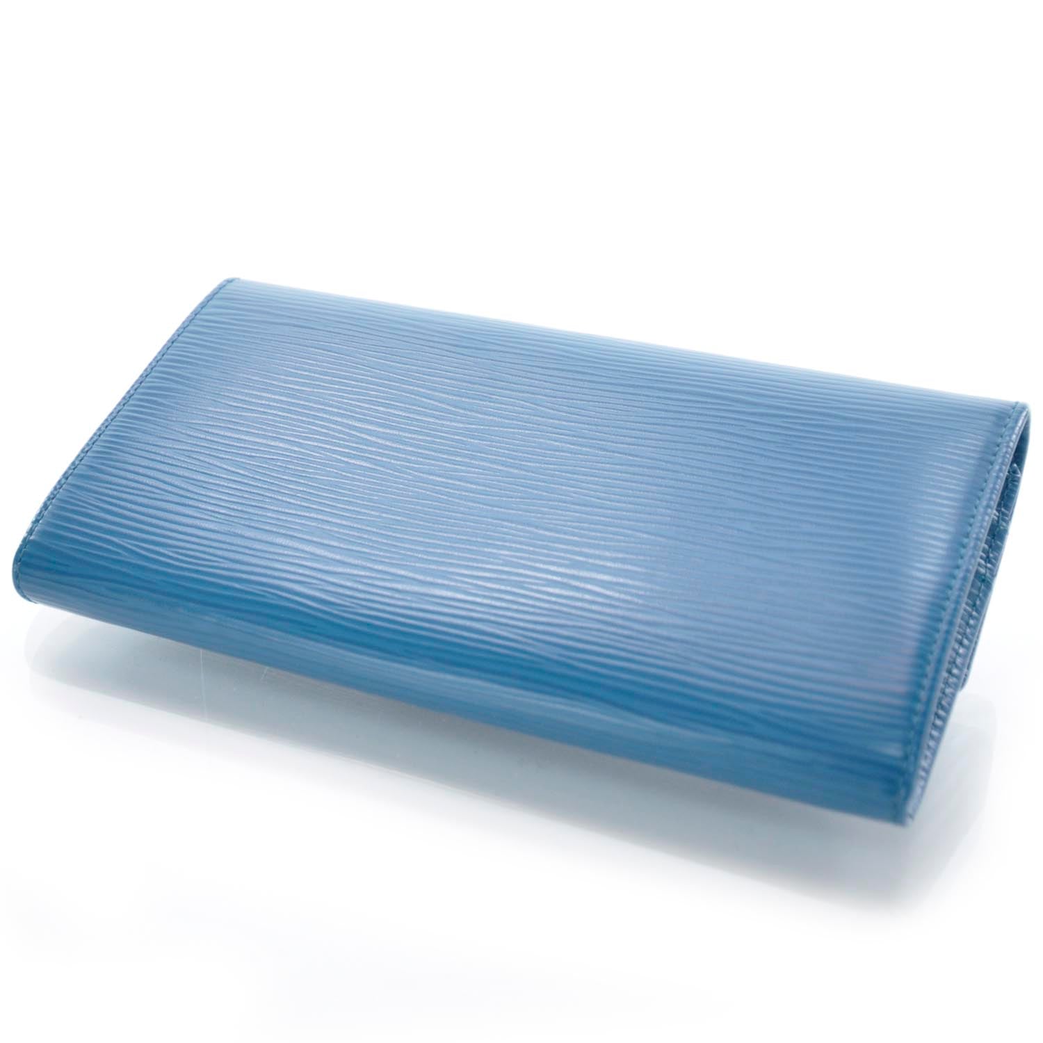 Louis Vuitton Epi Sarah Wallet Cyan 3 of 8
