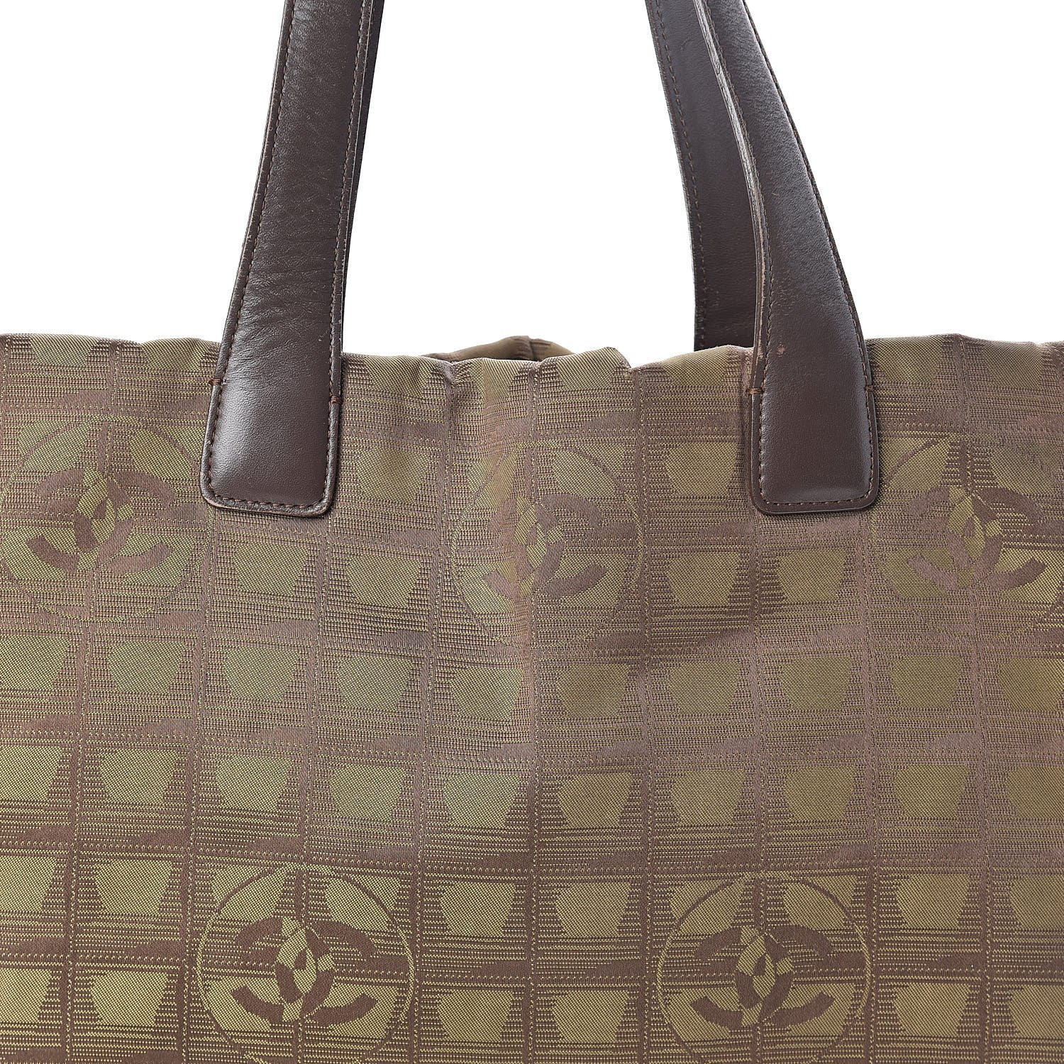 Chanel Nylon Medium Travel Tote Khaki 8 of 15