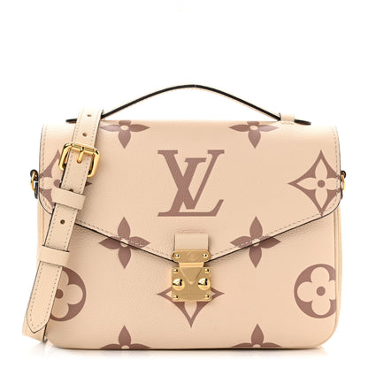 Louis Vuitton Empreinte Monogram Giant Pochette Metis Creme Bois De Rose 1 of 9